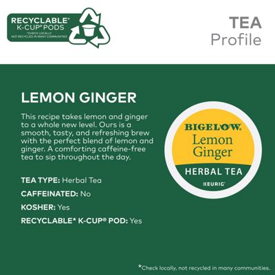 Keurig K-Cup Lemon Ginger Herbal Tea - Image 6